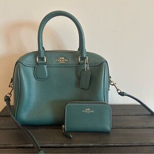 Coach Mini Bennett Satchel With Matching Wallet F32202 NWOT